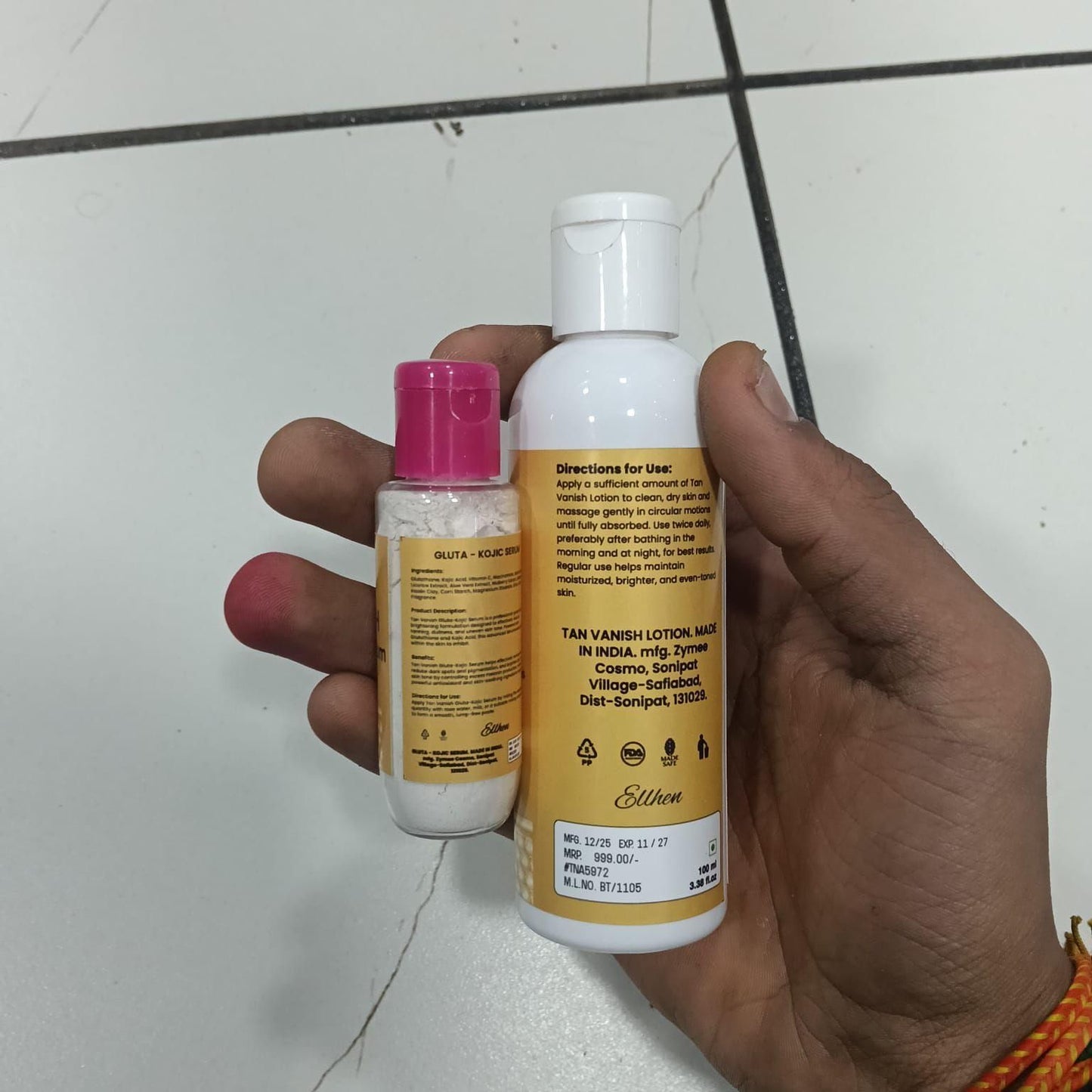 Tan Vanish Gluta Kojic Lotion and Gluta Kojic Serum 100 ml